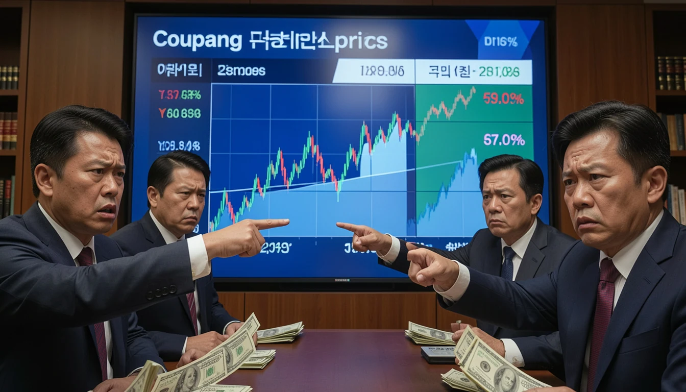 coupang-쿠팡-사태 미국 투자자들이 주가 하락으로 승질내는 모집이고 돈보다 중요한 것은 없다는 쿠팡 투자자이다