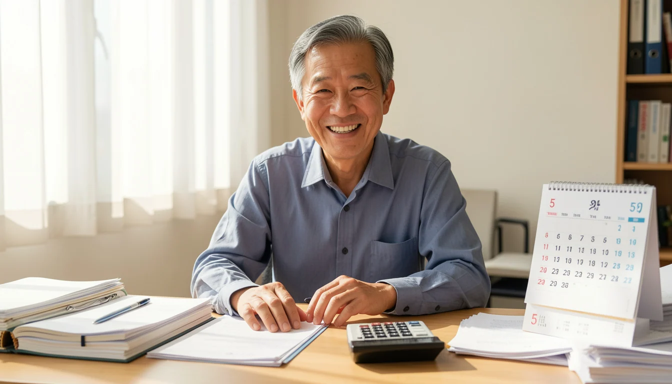 종합소득세 프리랜서 퇴직 후 간편장부 작성하는 50대 남성이다