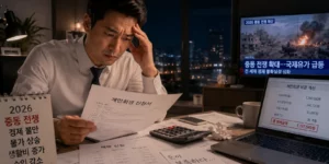 개인회생 비용 절감 개인회생 서류와 계산기 보는 직장인 2026 중동전쟁으로 물가 비상이다