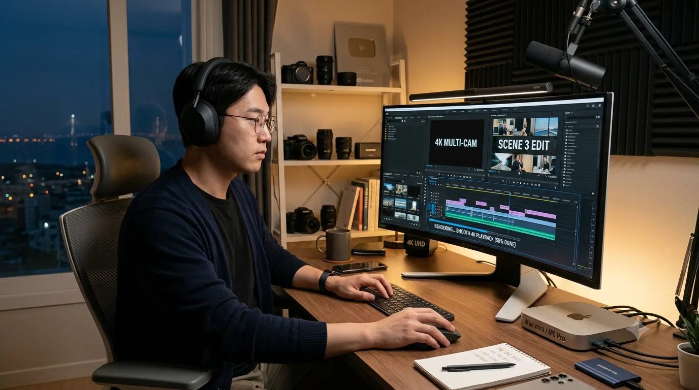맥미니 프로 사전예약 크리에이터 작업실 멀티캠 4K 이상 프로젝트, 대형 로컬 AI 모델 실행한다